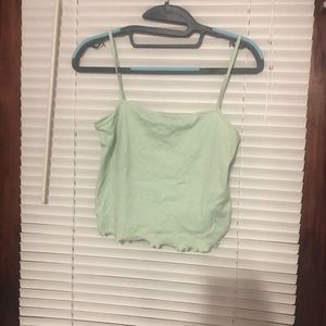 Mint green crop top